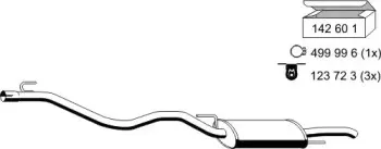 Глушитель выхлопных газов конечный ERNST купить