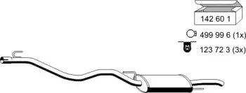 Глушитель выхлопных газов конечный ERNST купить