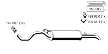 Глушитель выхлопных газов конечный ERNST купить