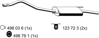 Глушитель выхлопных газов конечный ERNST купить