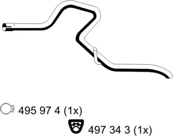 Труба выхлопного газа ERNST купить