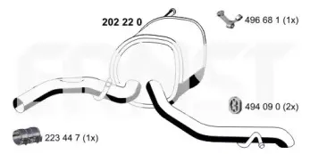 Глушитель выхлопных газов конечный ERNST купить