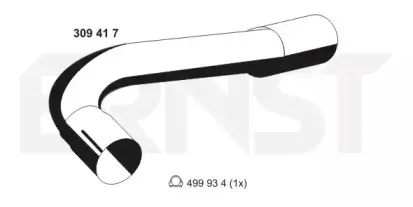 Труба выхлопного газа ERNST купить
