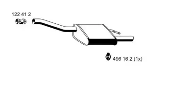 Глушитель выхлопных газов конечный ERNST купить
