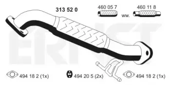 Труба выхлопного газа ERNST купить
