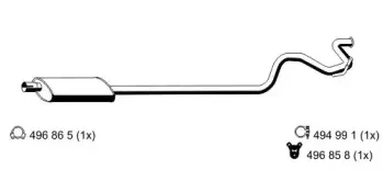 Глушитель выхлопных газов конечный ERNST купить