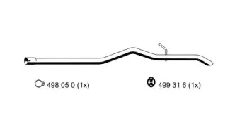 Труба выхлопного газа ERNST купить