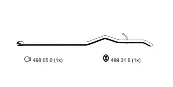 Труба выхлопного газа ERNST купить