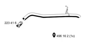 Труба выхлопного газа ERNST купить