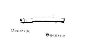 Труба выхлопного газа ERNST купить