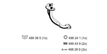 Труба выхлопного газа ERNST купить