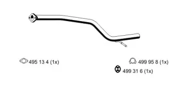Труба выхлопного газа ERNST купить