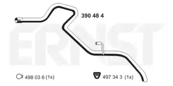 Труба выхлопного газа ERNST купить