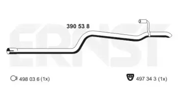 Труба выхлопного газа ERNST купить