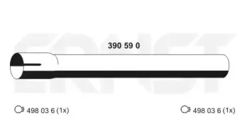 Труба выхлопного газа ERNST купить