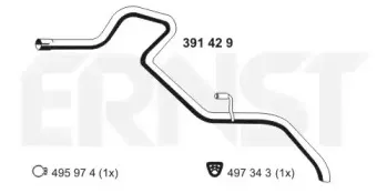 Труба выхлопного газа ERNST купить