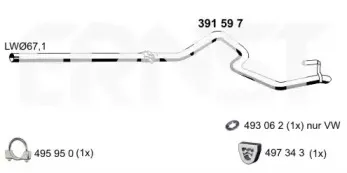 Труба выхлопного газа ERNST купить