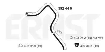 Труба выхлопного газа ERNST купить