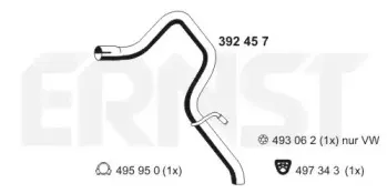 Труба выхлопного газа ERNST купить