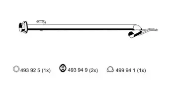 Труба выхлопного газа ERNST купить