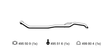 Труба выхлопного газа ERNST купить
