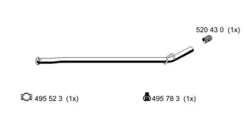 Труба выхлопного газа ERNST купить
