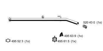 Труба выхлопного газа ERNST купить