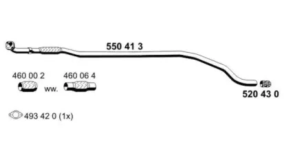 Труба выхлопного газа ERNST купить