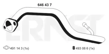 Труба выхлопного газа ERNST купить
