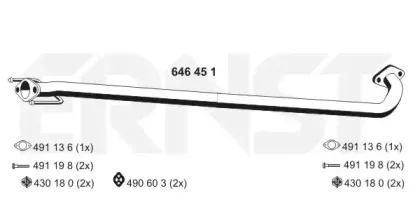 Труба выхлопного газа ERNST купить