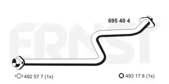 Труба выхлопного газа ERNST купить