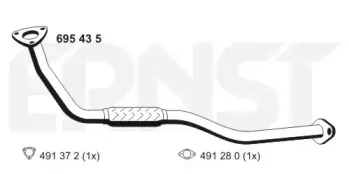 Труба выхлопного газа ERNST купить
