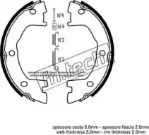 Комплект тормозных колодок, стояночная тормозная система fri.tech. купить