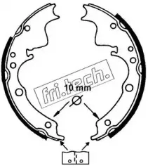 Комплект тормозных колодок fri.tech. купить