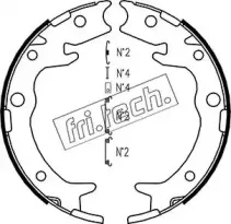 Комплект тормозных колодок, стояночная тормозная система fri.tech. купить