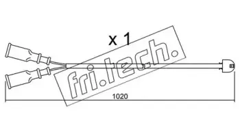 Сигнализатор, износ тормозных колодок fri.tech. купить
