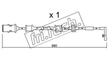Сигнализатор, износ тормозных колодок fri.tech. купить