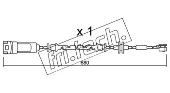 Сигнализатор, износ тормозных колодок fri.tech. купить
