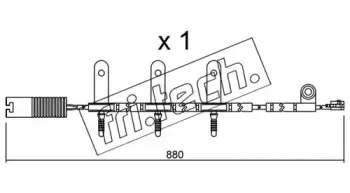 Сигнализатор, износ тормозных колодок fri.tech. купить