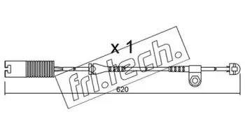 Сигнализатор, износ тормозных колодок fri.tech. купить