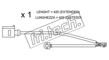 Сигнализатор, износ тормозных колодок fri.tech. купить