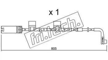 Сигнализатор, износ тормозных колодок fri.tech. купить