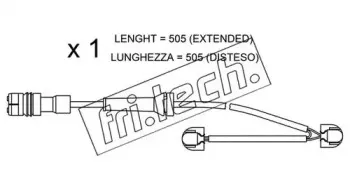 Сигнализатор, износ тормозных колодок fri.tech. купить