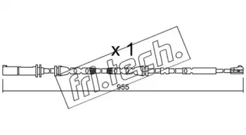Сигнализатор, износ тормозных колодок fri.tech. купить