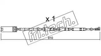 Сигнализатор, износ тормозных колодок fri.tech. купить