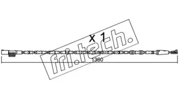 Сигнализатор, износ тормозных колодок fri.tech. купить