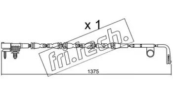 Сигнализатор, износ тормозных колодок fri.tech. купить