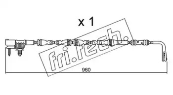 Сигнализатор, износ тормозных колодок fri.tech. купить