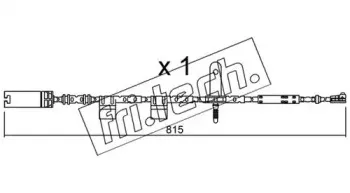 Сигнализатор, износ тормозных колодок fri.tech. купить