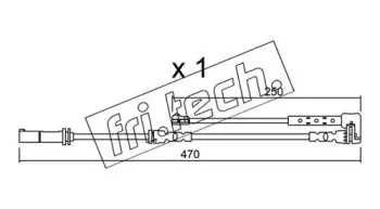 Сигнализатор, износ тормозных колодок fri.tech. купить